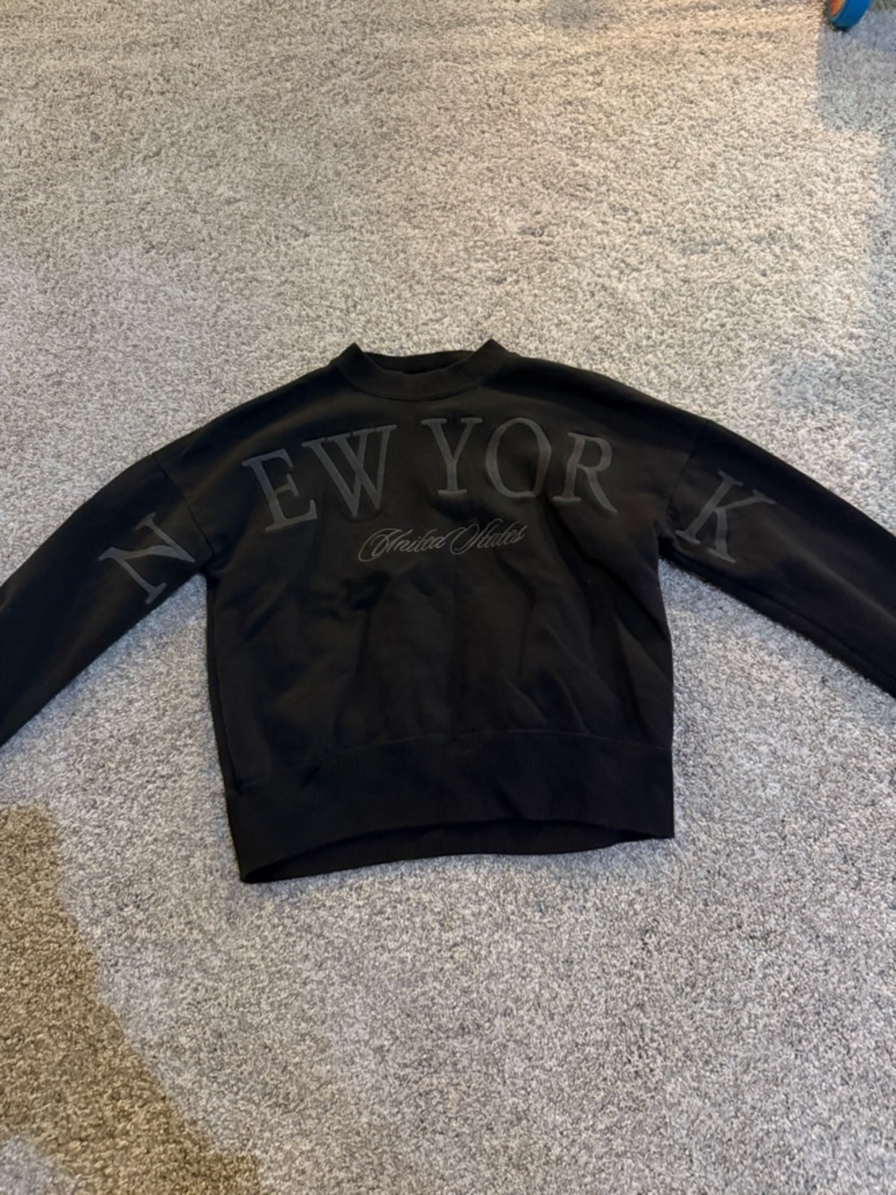 abercrombie kids New York black pullover sweatshirt